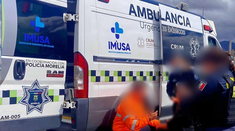 Peatón queda malh3rido tras ser atrop3llado en Villas del Pedregal, Morelia 