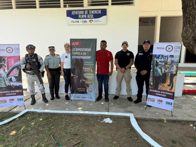 SSP refuerza campaña de prevención contra la extorsión en Lázaro Cárdenas