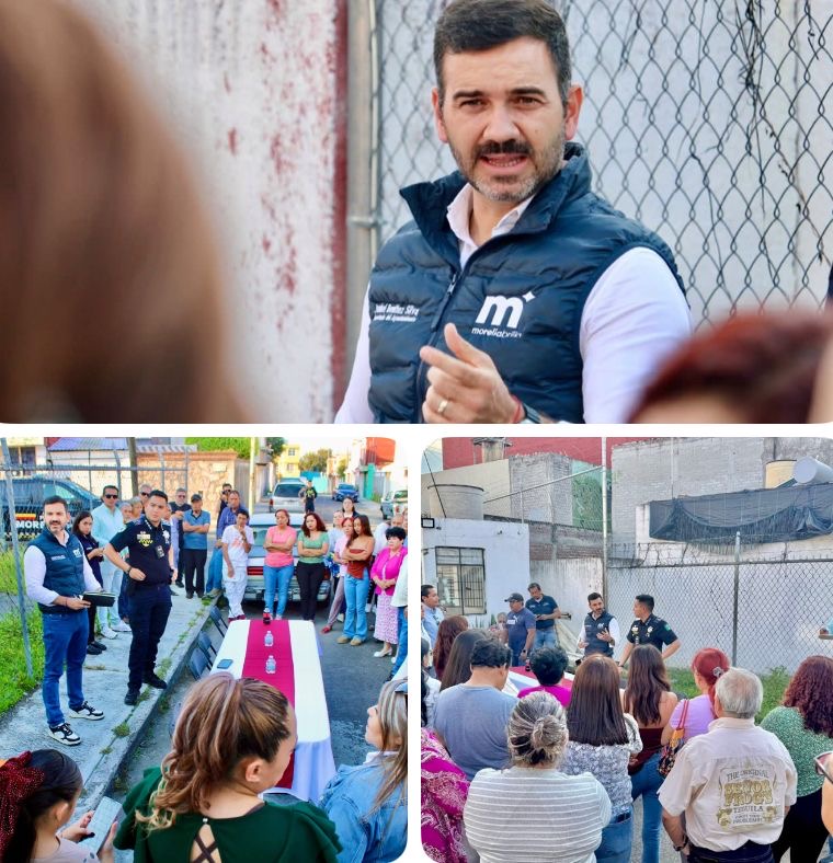 Yankel Benítez refuerza seguridad y mantiene cercanía con las familias morelianas
