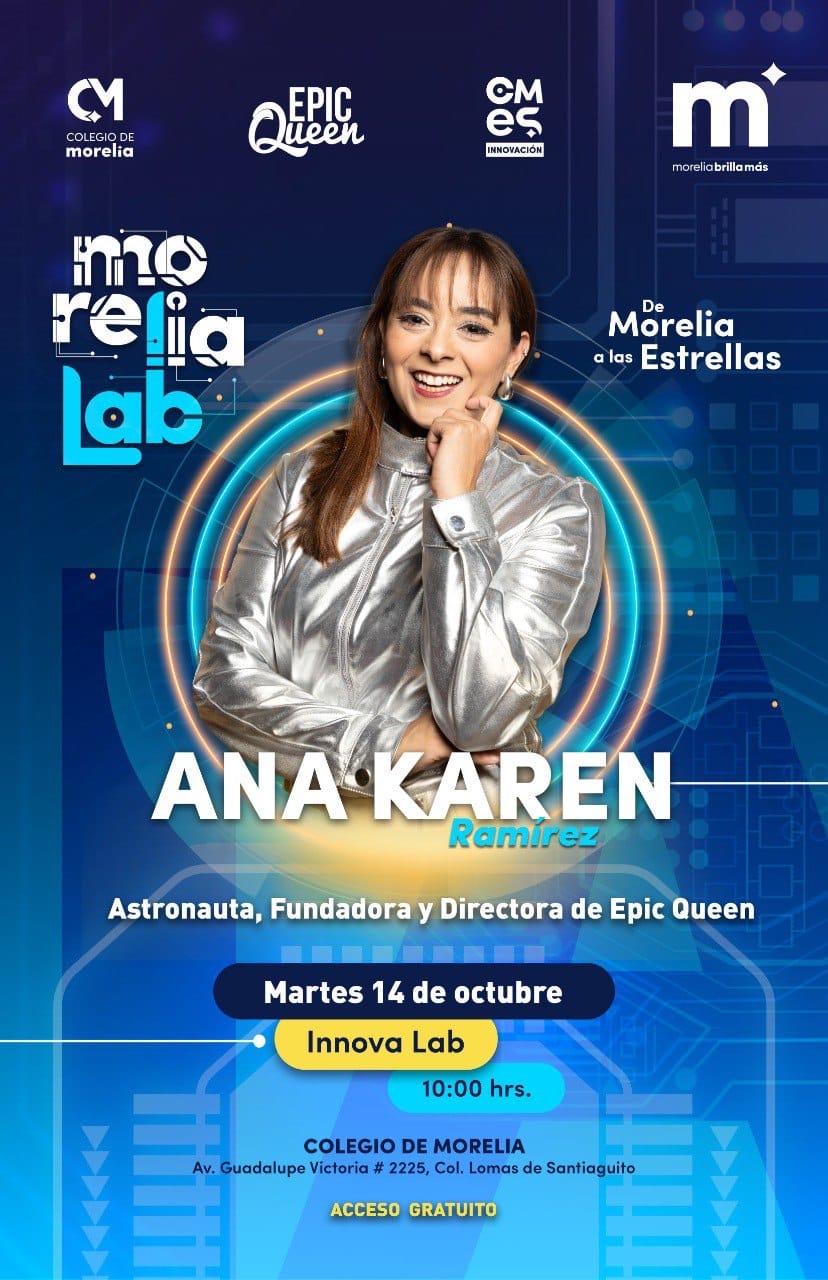 Morelia Lab contará con presentación de Ana Karen Ramírez, astronauta análoga