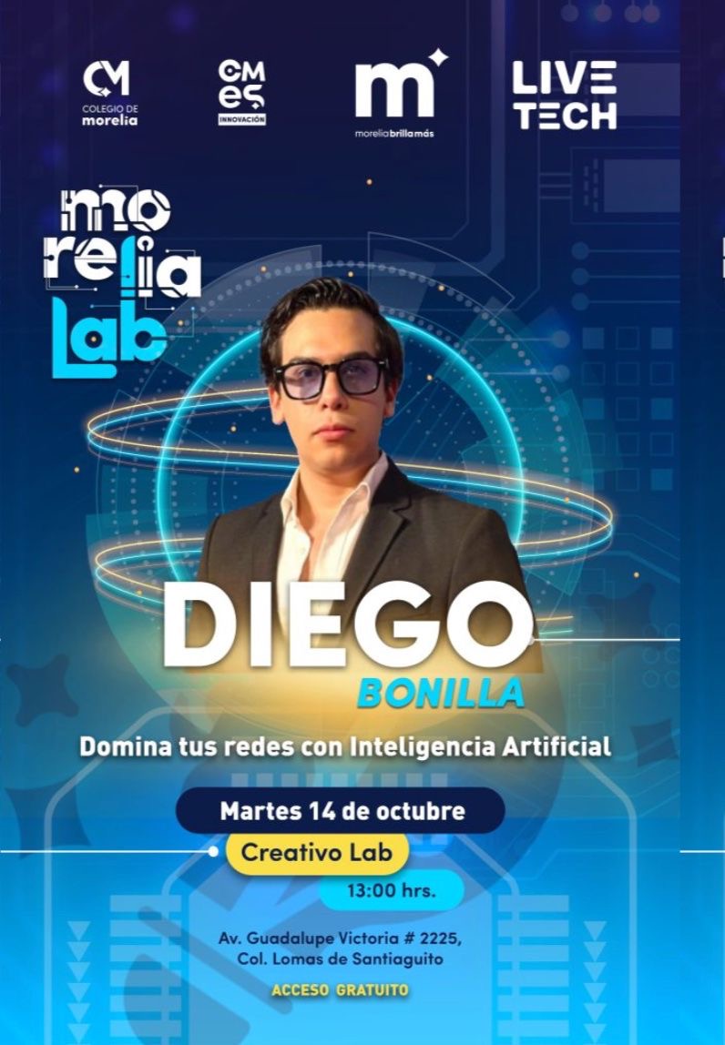 El influencer, “Diego Bonilla” te enseña cómo crear contenido que conecta, crece y se vuelve tendencia