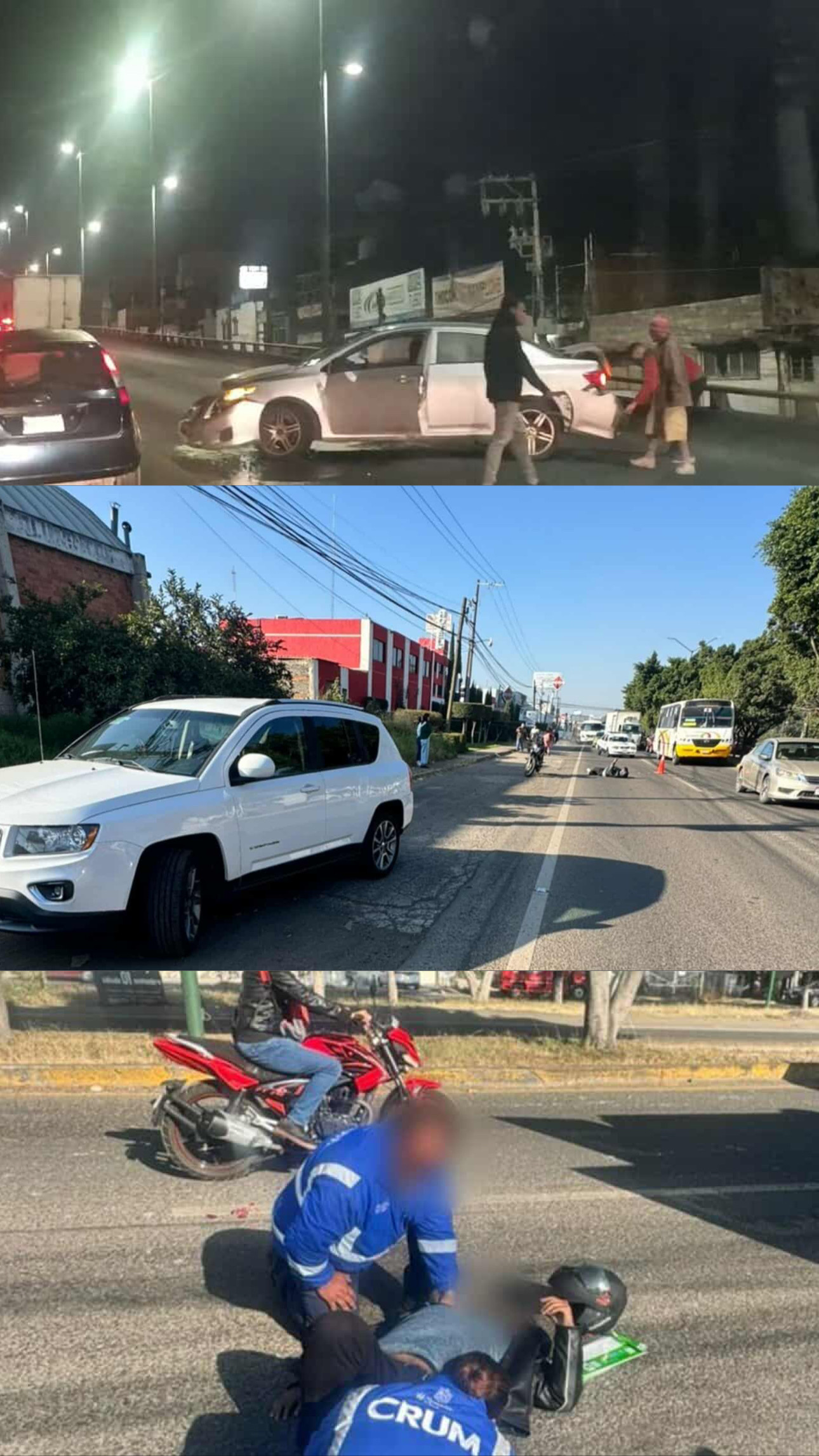 Jueves de accidentes en Morelia