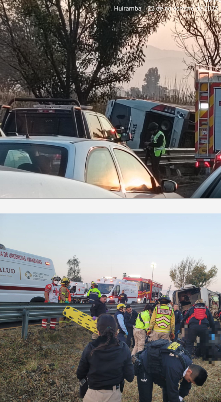 Identifican a los fallecid0s del viaje turístico a Tlalpujahua que terminó en tragedia en la Pátzcuaro-Morelia