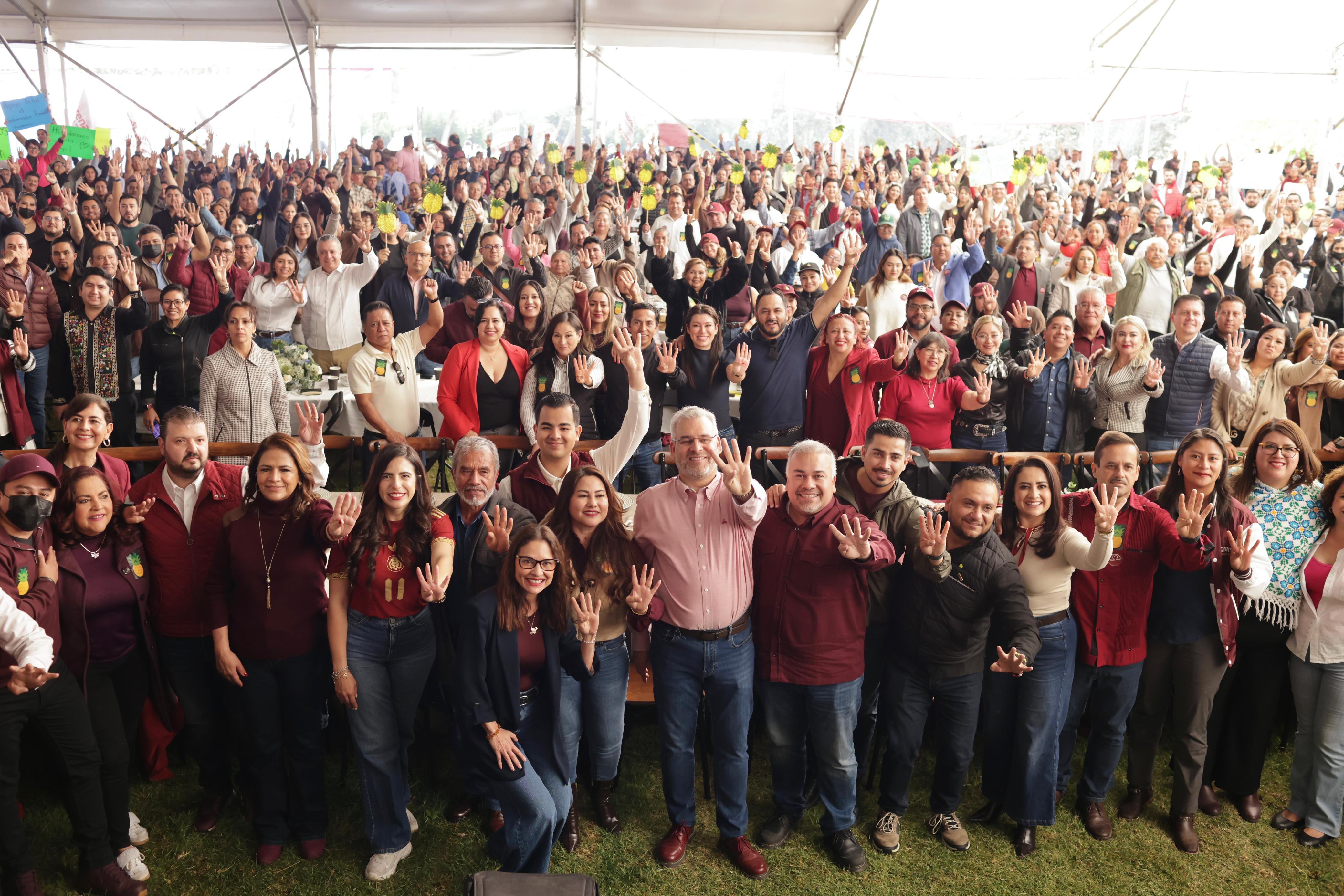 Más de 3 mil seccionales de Morena refrendan su apoyo a Bedolla y a la 4T; alistan movilización al Zócalo