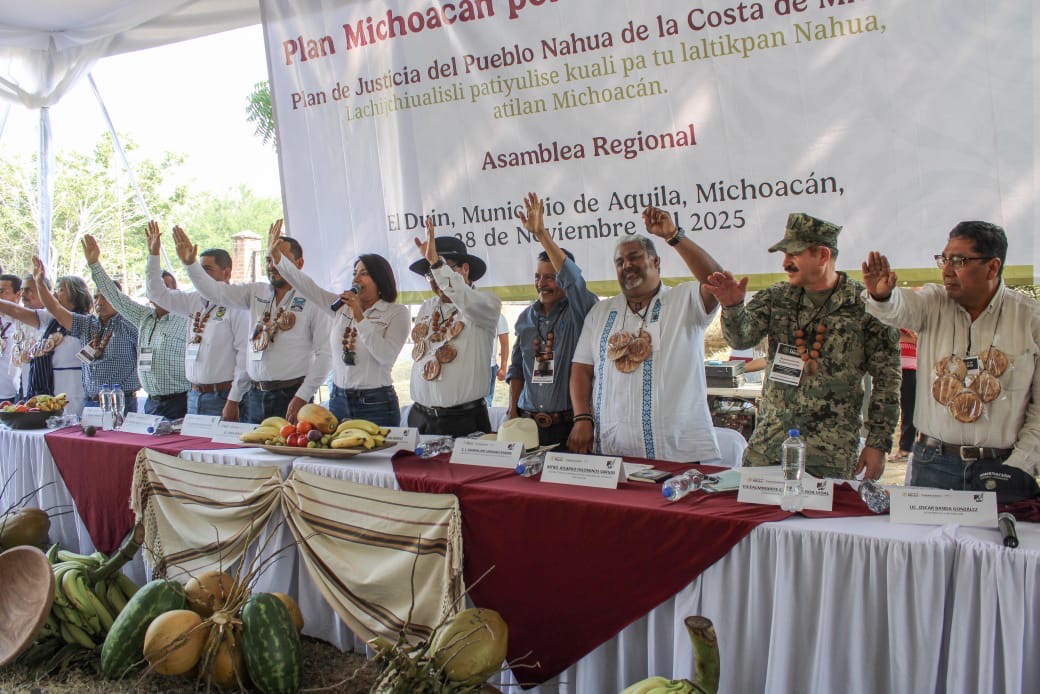 Gobierno de México y Autoridades Comunitarias inician construcción del Plan de Justicia del Pueblo Nahua de la Costa de Michoacán