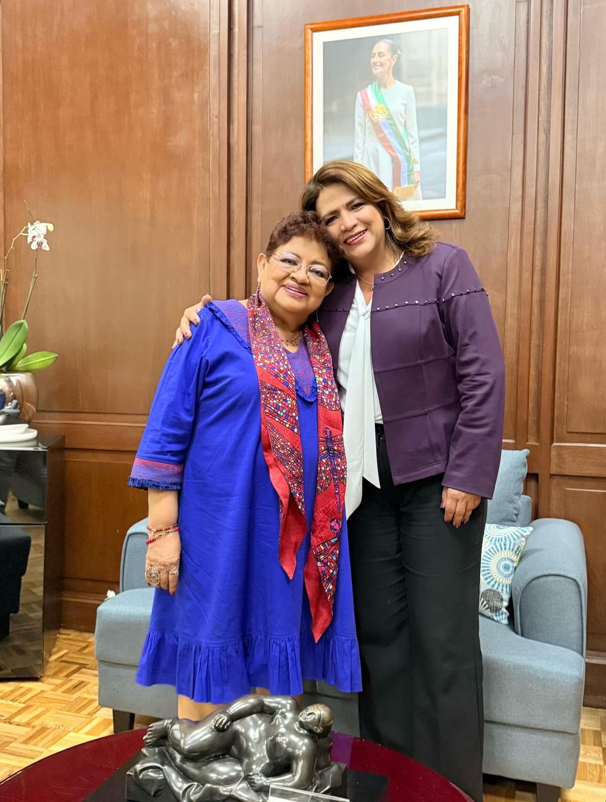 Fabiola Alanís felicita a Ernestina Godoy por su nombramiento como Fiscal General de la República